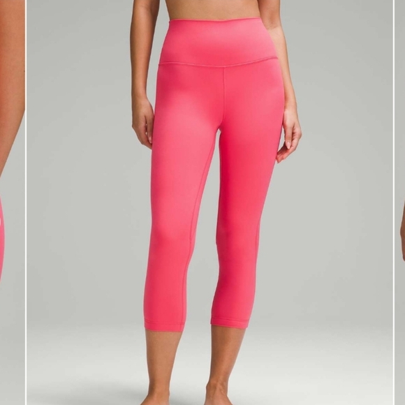 lululemon athletica Pants - Lululemon Athletica Align High Rise Crop Glaze Pink Sz 4